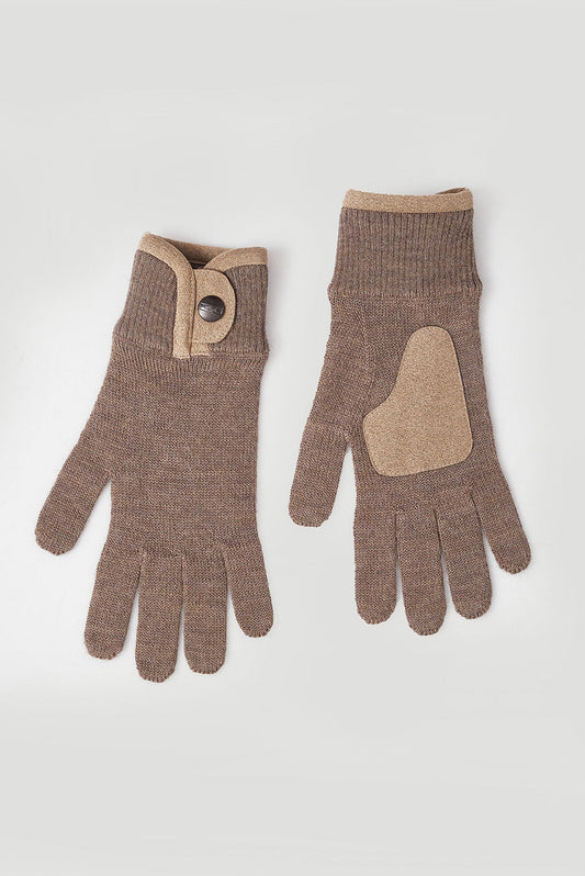 Guantes Wit Baby Alpaca Color Sepia