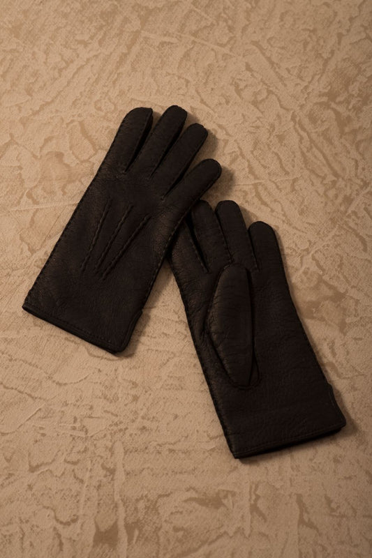 Guantes de Pecarí Cuero Pecarí Color Negro