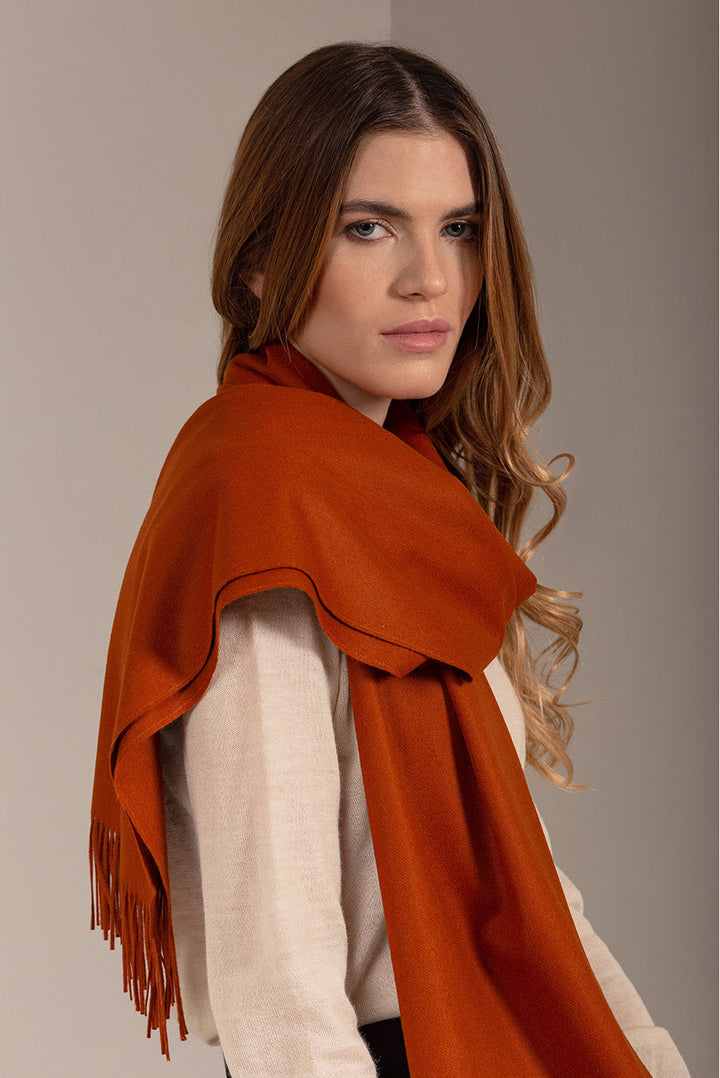 Berna Bufanda Vicuña Color Naranja